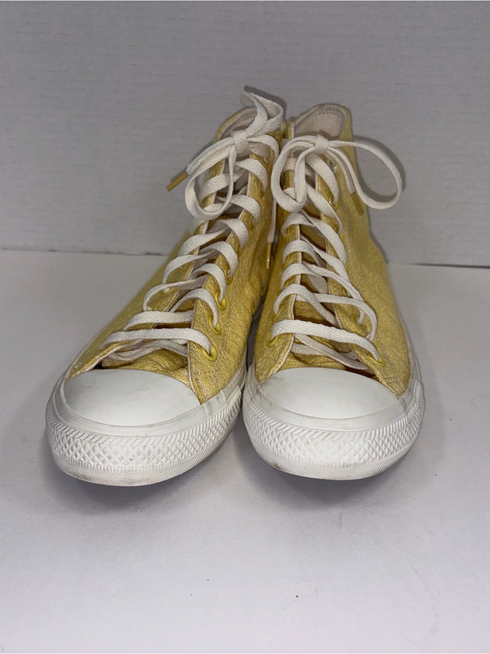 Converse Yellow High Top Canvas Sneakers - Picture 3 of 6